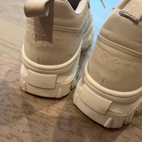 MSGM White Tractor Trek Sneakers - Picture 7 of 9